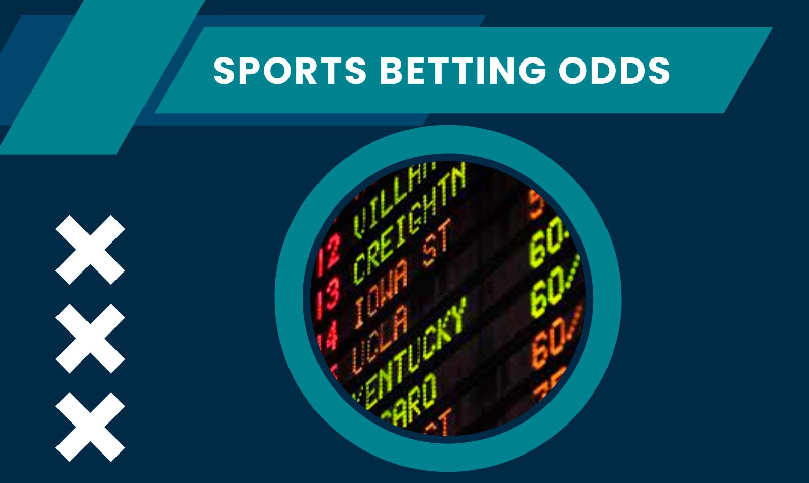 Betting odds are numerical representations of a specific outcome in a sporting event